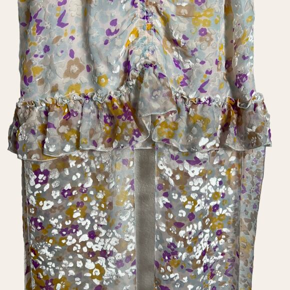 See by Chloe Abstract Felt Asymmetrical BOHO Top Size S - Picture 4 of 9